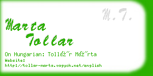 marta tollar business card